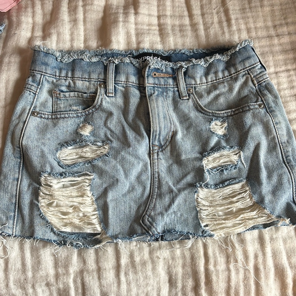 jean skirt